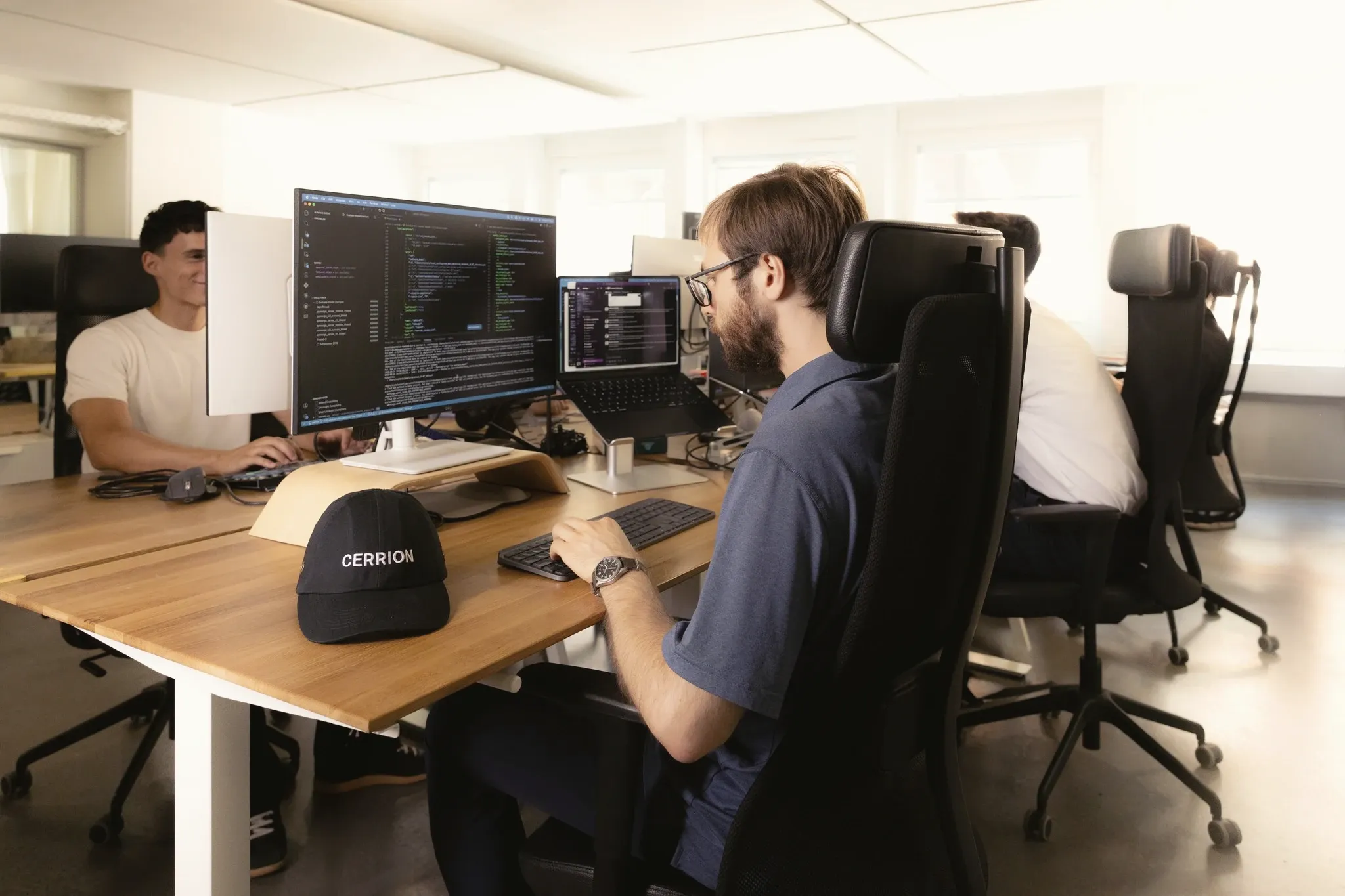 Cerrion engineers at their desks
