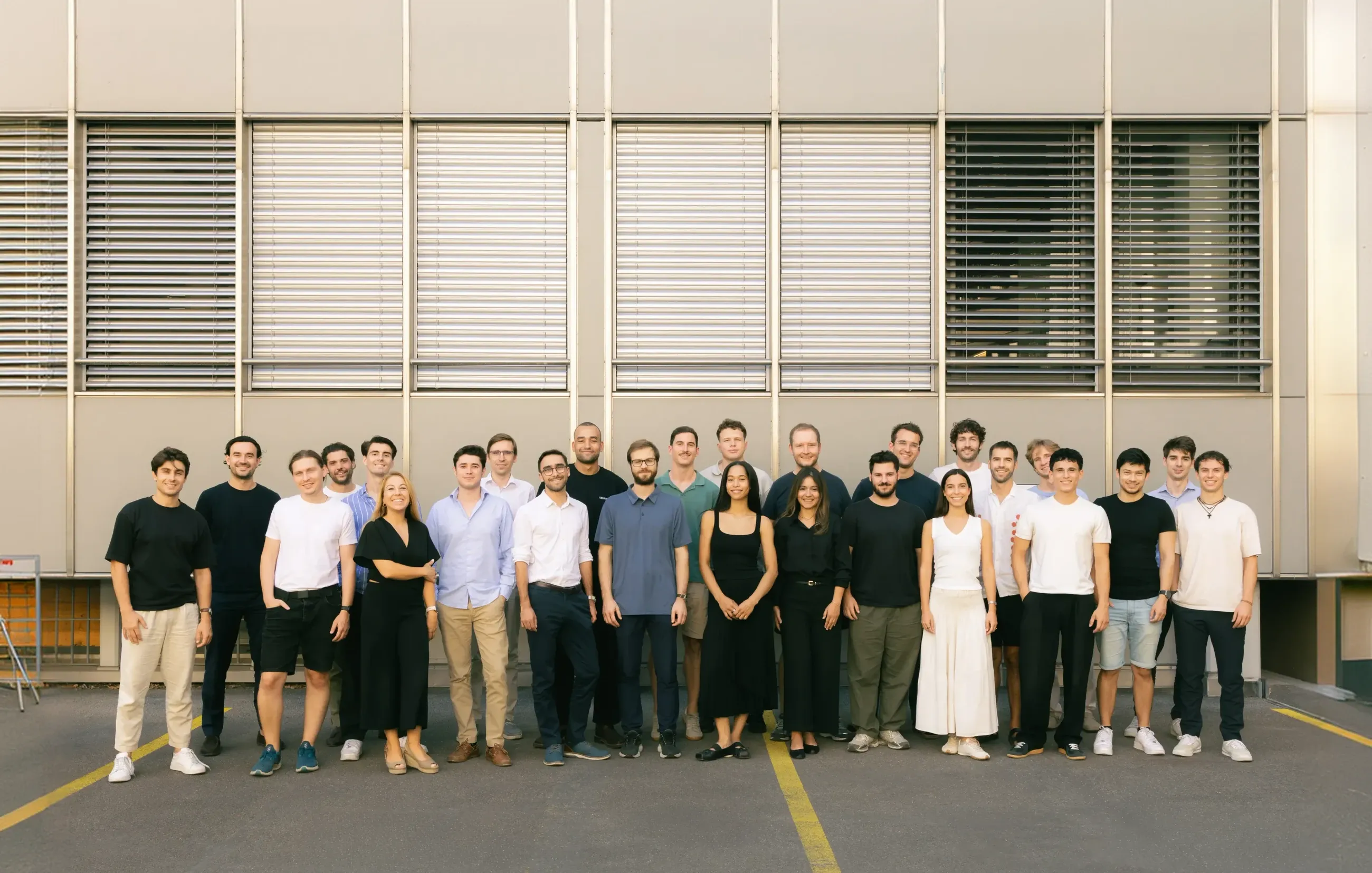 The Cerrion team in front of a production hall